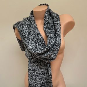 Victoria’s Secret Soft Knit Acrylic Scarf Heather Marled Grey Winter Fall